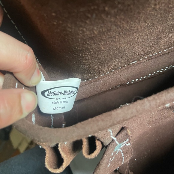 McGuire Nicholas Suede Leather Tool Pocket Belt - Picture 6 of 6